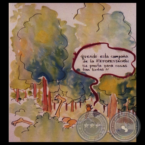 CAMPAÑA DE REFORESTACIÓN - Ilustración de ANY UGHELLI